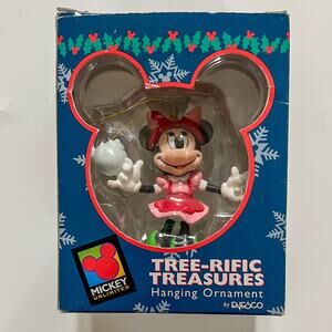 Vintage Enesco Disney Minnie Mouse "Tree-Rific Treasures" Christmas Ornament
